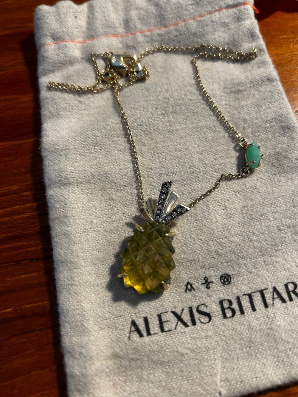 Alexis Bittar pineapple necklace